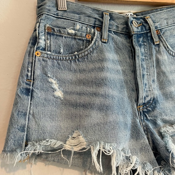 AGOLDE Vintage Parker Cut Off Shorts In Swapmeet Style: A026-811 Size 24 - Picture 4 of 11